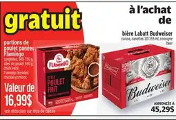 Metro PORTIONS DE POULET PANÉES FLAMINGO | BREADED FLAMINGO BREADED CHICKEN offer