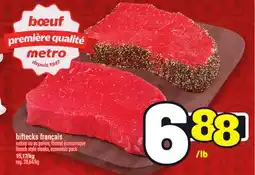 Metro BIFTECKS FRANÇAIS | FRENCH STYLE STEAKS offer