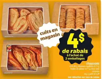 Metro CHAUSSONS | TURNOVERS offer