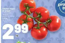 Metro TOMATES ROUGES EN GRAPPE | STEMMED RED TOMATOES offer