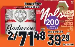 Metro BIÈRE LABATT BUDWEISER, MOLSON EXPORT | BEER offer