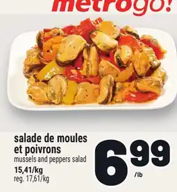 Metro SALADE DE MOULES ET POIVRONS | MUSSELS AND PEPPERS SALAD offer
