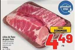 Metro CÔTES DE FLANC DE PORC FRAIS | FRESH PORK SIDE RIBS offer