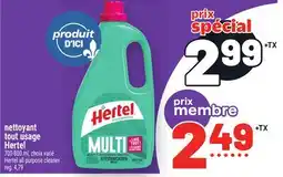 Metro NETTOYANT TOUT USAGE HERTEL | HERTEL ALL PURPOSE CLEANER offer