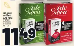 Metro VIN ROUGE OU BLANC ARTE NOVA | ARTE NOVA RED OR WHITE WINE offer