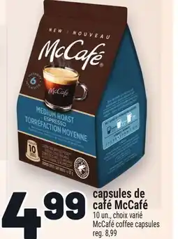 Metro CAPSULES DE CAFÉ MCCAFÉ | MCCAFÉ COFFEE CAPSULES offer