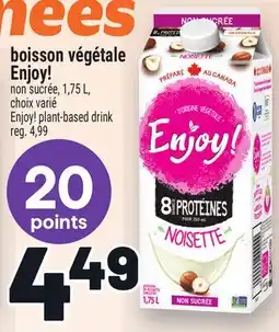 Metro BOISSON VÉGÉTALE ENJOY! | ENJOY! PLANT-BASED DRINK offer