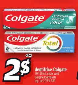Metro DENTIFRICE COLGATE | COLGATE TOOTHPASTE offer