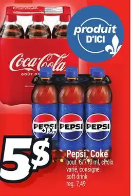 Metro PEPSI, COKE | SOFT DRINK offer
