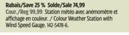 Canadian Tire La Crosse Colour Weather Station with Wind Speed Gauge offer