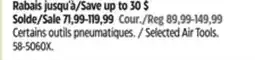 Canadian Tire Ingersoll Selected Air Tools offer