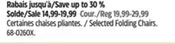 Canadian Tire For Living Selected Folding Chairs offer