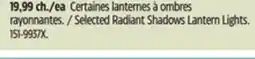 Canadian Tire Gemmy Selected Radiant Shadows Lantern Lights offer