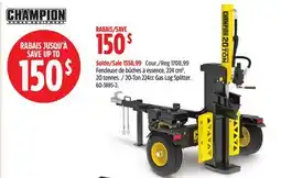 Canadian Tire CHAMPION POWER EQUIPMENT 20-Ton 224cc Gas Log Splitter offer