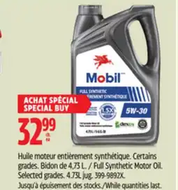 Canadian Tire Full Synthetic Motor Oil. Selected grades. 4.73L jug offer