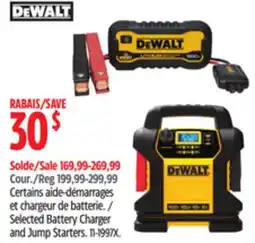 Canadian Tire Selected Battery Charger and Jump Starters offer
