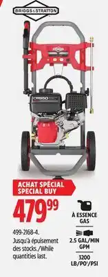 Canadian Tire Gas Pressure Washer offer