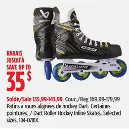Canadian Tire Dart Roller Hockey Inline Skates offer