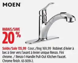 Canadian Tire Renzo 1-Handle Pull-Out Kitchen Faucet offer