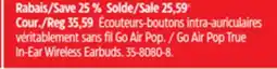 Canadian Tire JLab Go Air Pop True In-Ear Wireless Earbuds offer