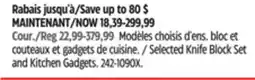 Canadian Tire Henckels Selected Knife Block Set and Kitchen Gadgets offer