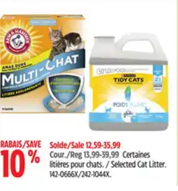 Canadian Tire Arm & Hammer Selected Cat Litter offer