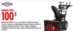 Canadian Tire Briggs & Stratton 1696807 208cc 2-Stage Gas Snowblower with Electric Start, 24-in offer