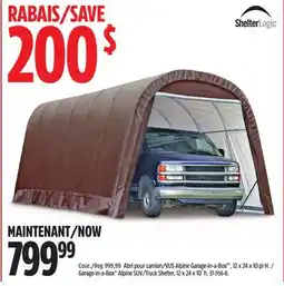 Canadian Tire Garage-in-a-Box Alpine SUV/Truck Shelter offer