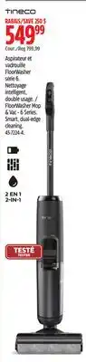Canadian Tire Tineco FloorWasher Mop & Vac- 6 Series. Smart, dual-edge cleaning offer