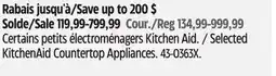 Canadian Tire Kitchen Aid Selected KitchenAid Countertop Appliances offer