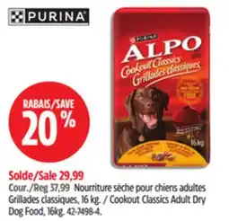Canadian Tire Purina Classics Adult Dry Dog Food, 16kg offer