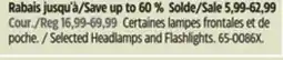 Canadian Tire Coast Selected Headlamps and Flashlights offer