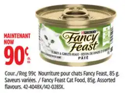 Canadian Tire Purina Fancy Feast Cat Food, 85g. Assorted flavours offer