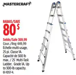 Canadian Tire Mastercraft 25´ Multi-Task Ladder offer