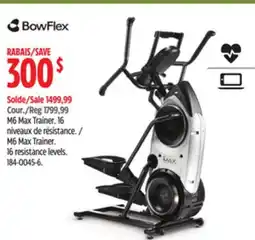 Canadian Tire Bowflex M6 Max Trainer. 16 resistance levels offer