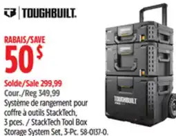 Canadian Tire Toughbuilt StackTech Tool Box Storage System Set offer