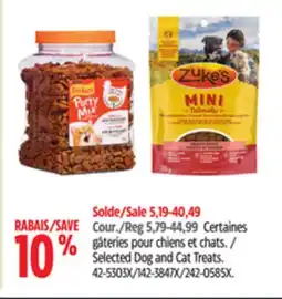 Canadian Tire PAWS UP! Selected Dog and Cat Treats offer