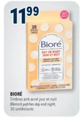 Familiprix BIORÉ,Blemish patches day and night, 30 units offer