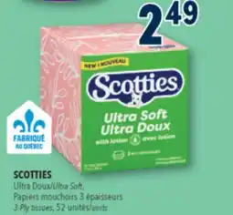 Familiprix SCOTTIES, Ultra Soft, 3-Ply tissues, 52 units offer