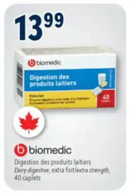 Familiprix BIOMEDIC, Dairy digestive, extra fort/extra strength, 40 caplets offer
