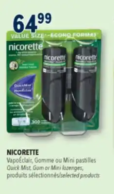 Familiprix NICORETTE, Quick Mist, Gum or Mini Lozenges, Selected Products offer
