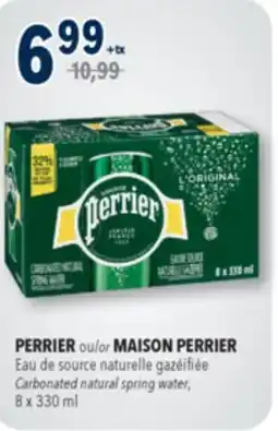 Familiprix PERRIER Carbonated natural spring water, 8 x 330 ml offer