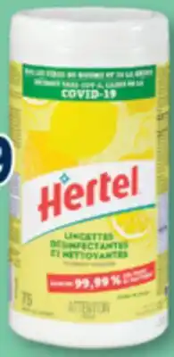 Familiprix HERTEL, Desinfecting wipes, 75 units offer