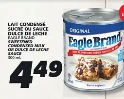 IGA EAGLE BRAND SWEETENED CONDENSED MILK OR DULCE DE LECHE SAUCE offer