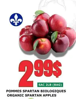 Marches Tau POMMES SPARTAN BIOLOGIQUES offer