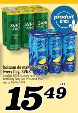 Marché Richelieu BOISSON DE MALT BEACH DAY EVERY DAY, SVNS | BEACH DAY EVERY DAY, SVNS MALT DRINK offer