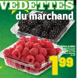 Marché Richelieu FRAMBOISES OU MÛRES | RASPBERRIES OR BLACKBERRIES offer