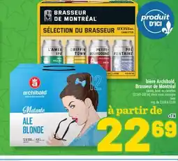 Marché Richelieu BIÈRE ARCHIBALD, BRASSEUR DE MONTRÉAL | BEER offer