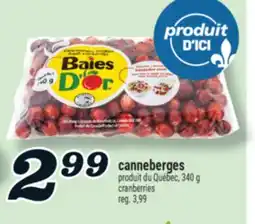 Marché Richelieu CANNEBERGES | CRANBERRIES offer