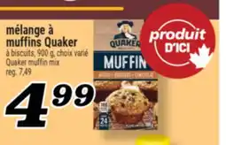 Marché Richelieu MÉLANGE À MUFFINS QUAKER | QUAKER MUFFIN MIX offer
